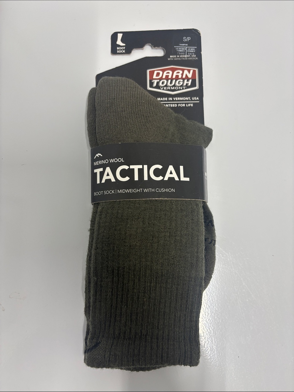 Darn Tough Tactical Merino Wool Boot Socks T421 Forest Green Small NWT
